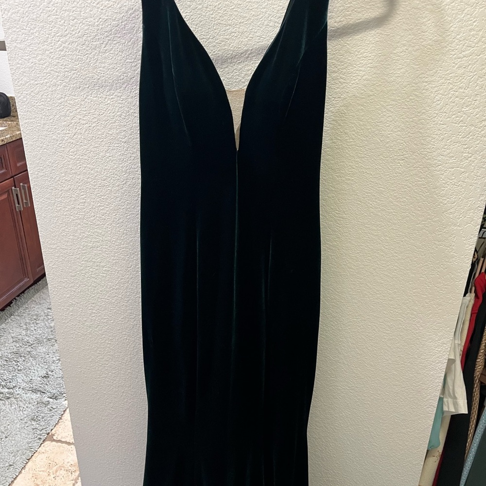 Elegant Black Velvet Dress